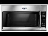 Maytag MMV4206FZ microwave with stainless interior and vent. This microwave is 2.0 cubic foot and ha(..)