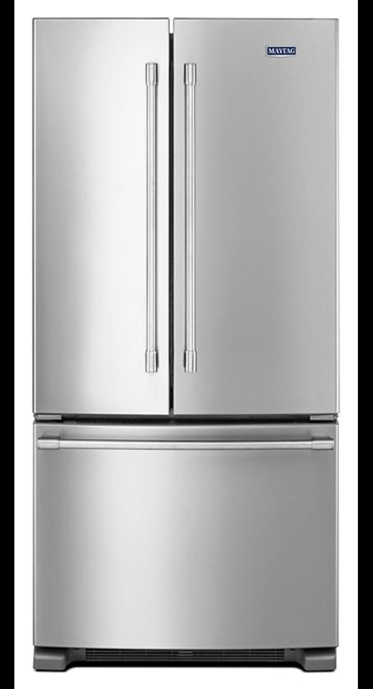 Maytag MFF2258FEZ French door refrigerator with 33” width. 22 cubic foot. This 33” wide refrigerator(..)