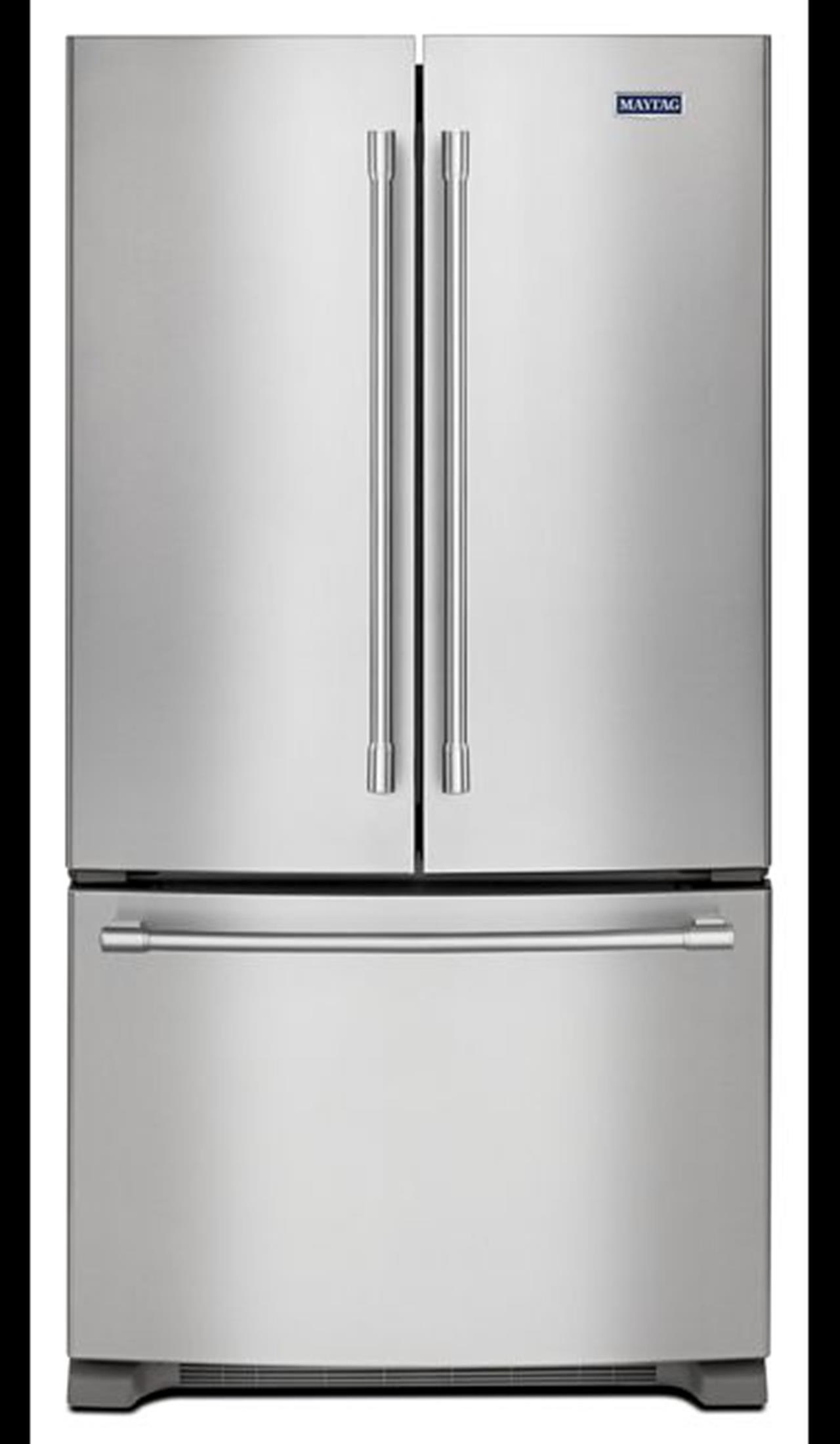 Maytag MFF2558FEZ French door refrigerator with 36” width. 25 cubic foot. This 36” refrigerator is a(..)