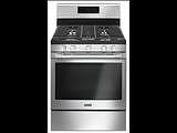 Maytag MGR6600FZ gas range with 5 burners and full cast iron grates. This oven is 5 cubic foot and h(..)