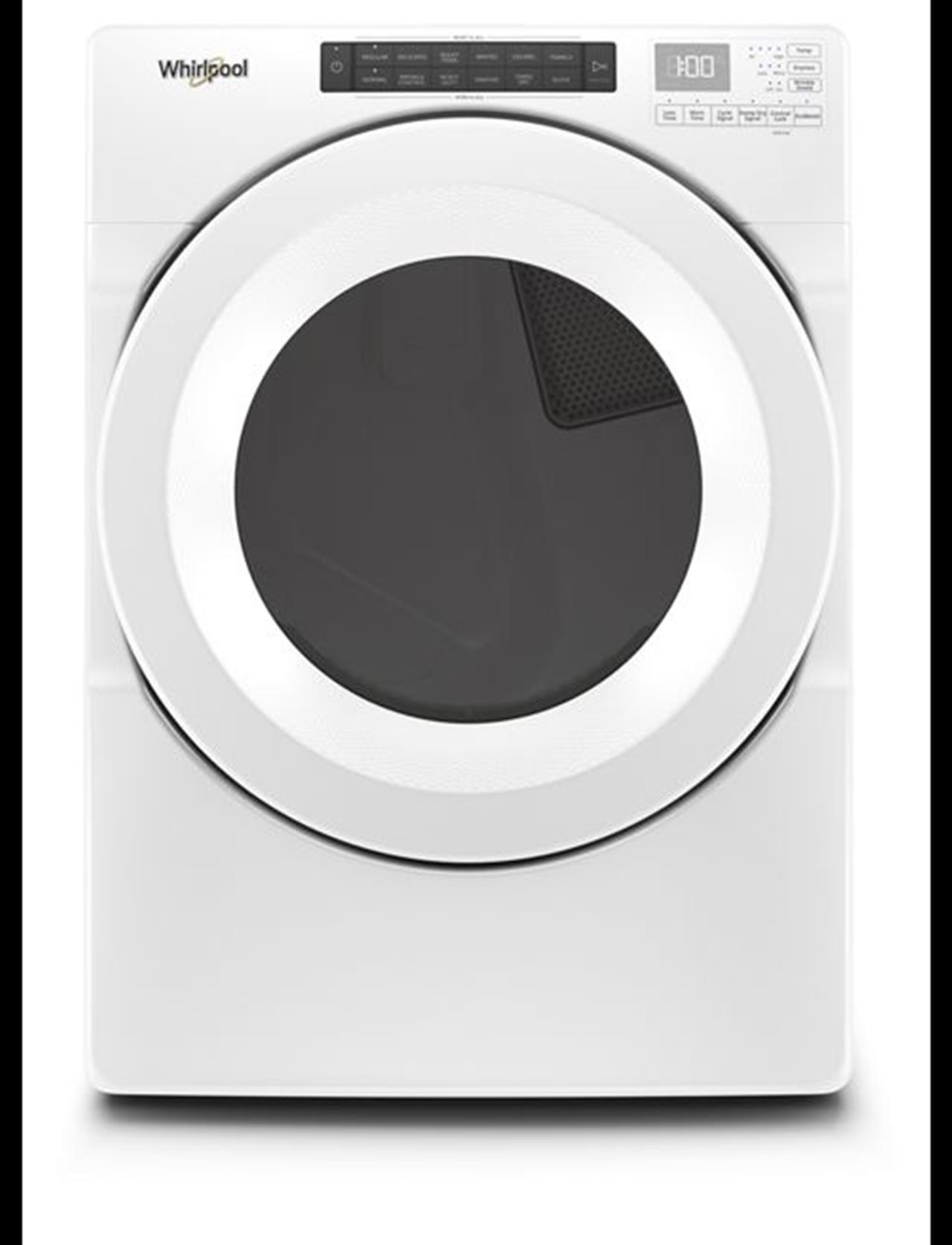 Whirlpool dryer WED5620HW with a 7.4 cubic foot capacity. This dryer is a very large machine and is (..)