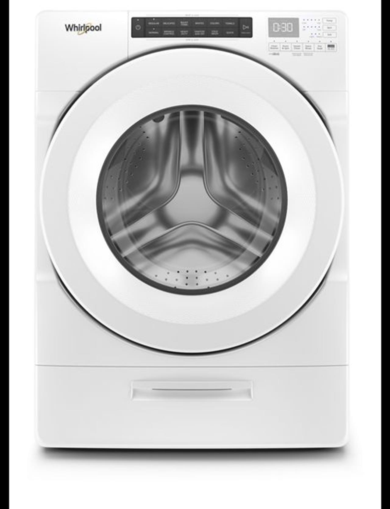 Whirlpool front load washing machine WFW5620HW with 4.5 cubic foot capacity. This Whirlpool washing (..)