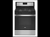 Whirlpool gas range WFG515S0JS with full cast grates. 5.0 cubic foot oven. This Whirlpool gas oven h(..)