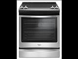 Whirlpool electric slide in range WEE745H0FS with glass top cooktop. Convection oven cooking with a (..)