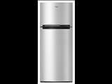 Whirlpool top mount refrigerator WRT518SZFM with countured front doors. 18 cubic foot capacity. This(..)