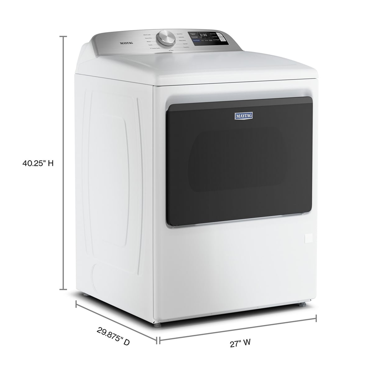 Maytag MAYTAG 7.4 Cu. Ft. Top Load Electric Dryer with Extra Power and Advanced Moisture Sensing MED6205RW 2