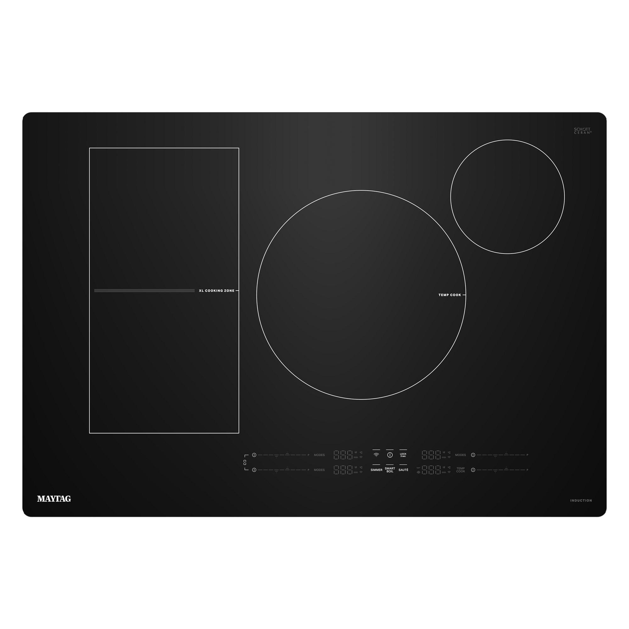 Maytag Maytag - 30" Electric Induction Cooktopwith Power Boost - Black 0